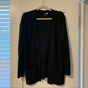 Black sweater cardigan